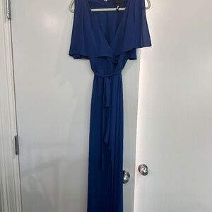 Gorgeous blue BCBG high low dress